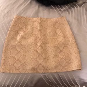 Faux Leather Skirt